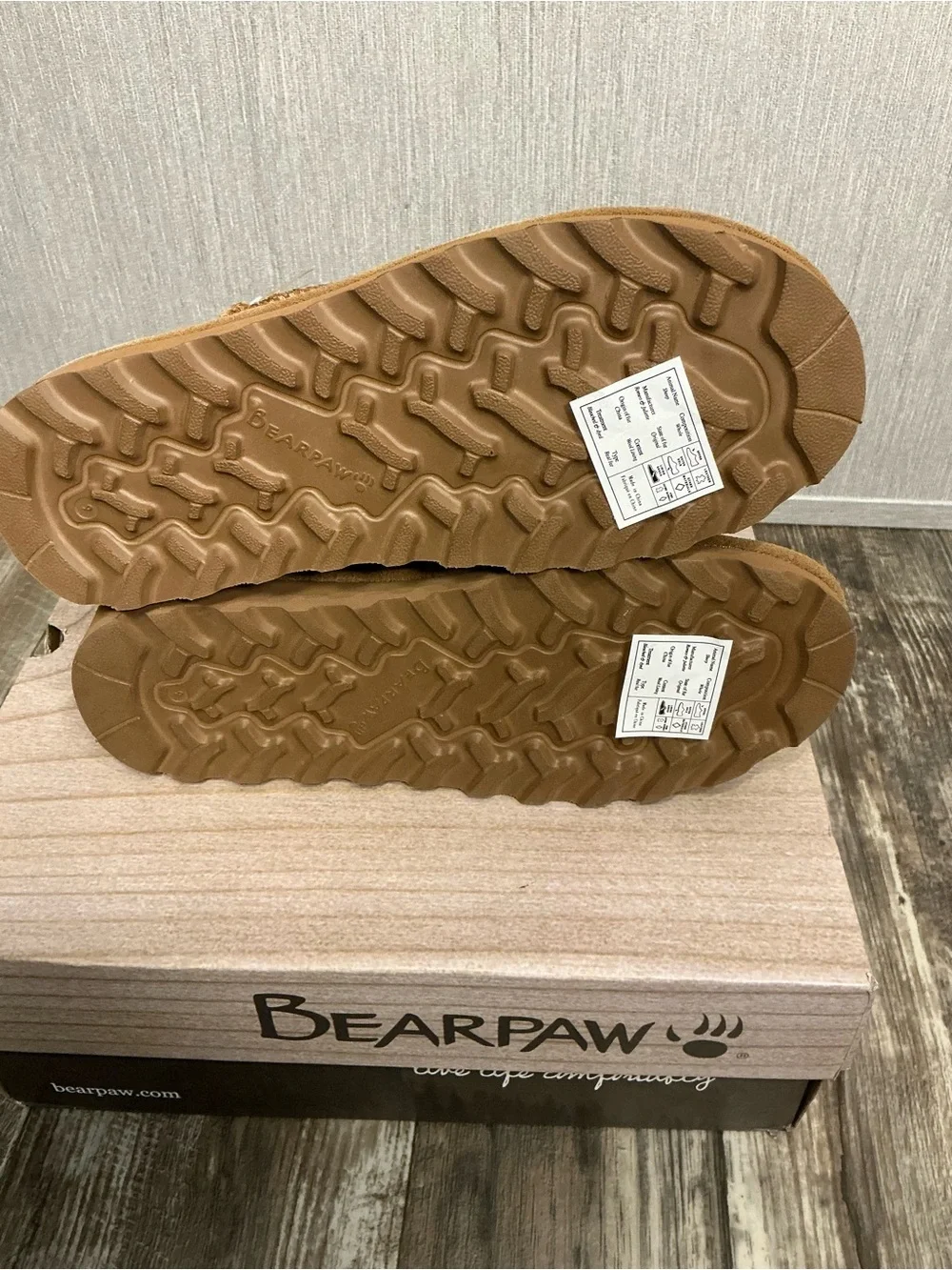 BearPaw Kids Classic Tall Chestnut Suede Boots Size 9
